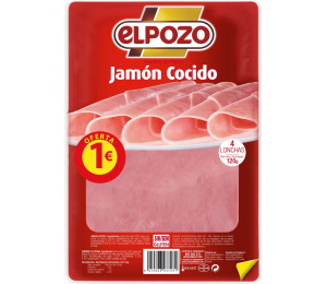 JAMON COCIDO EXTRA 120GRS (EL POZO) 1€